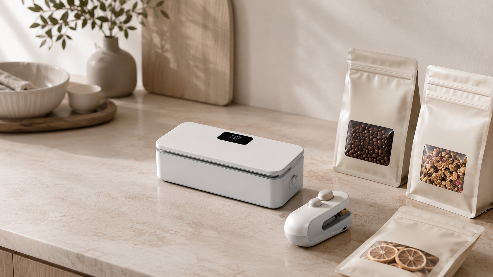 PureLock Pro y PureLock Mini sobre una encimera de cocina